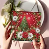 6PCS Diamond Painting Christmas Tree Greeting Cards Congratulations Cards & Gifts