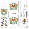 (US Local)DIY Diamond Painting Double Sided 3D Wind Chime Pendant  Hanging Kit