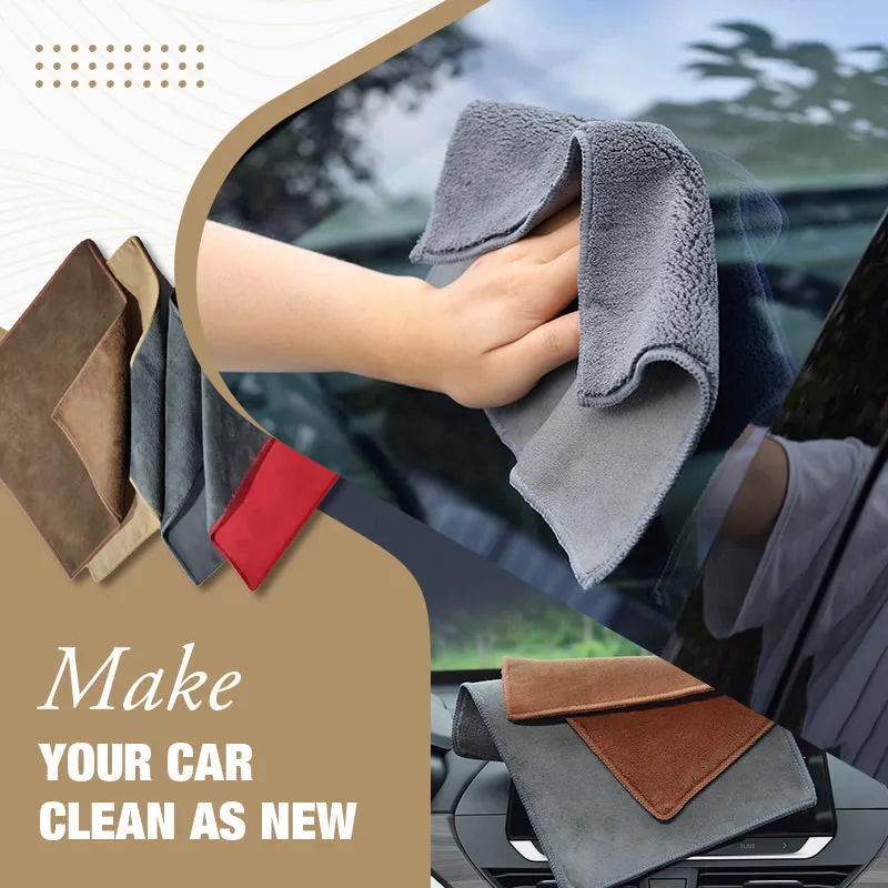 Car logo Suede Double-sided Absorbent Car Drying Towel