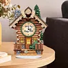 Diamond Painting Acrylic Bonfire House  Clock Ornament
