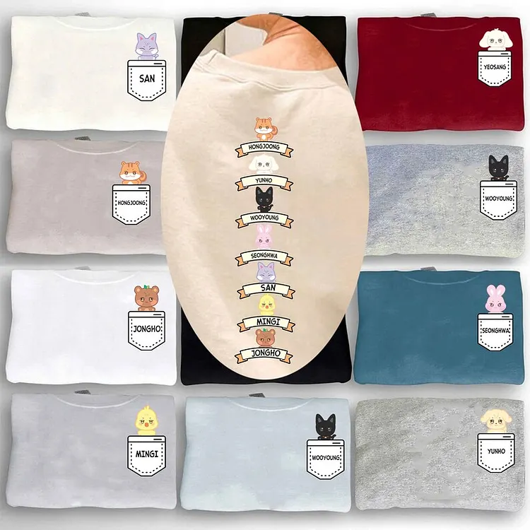 Ateez Members Name Aniteez Sweatshirt