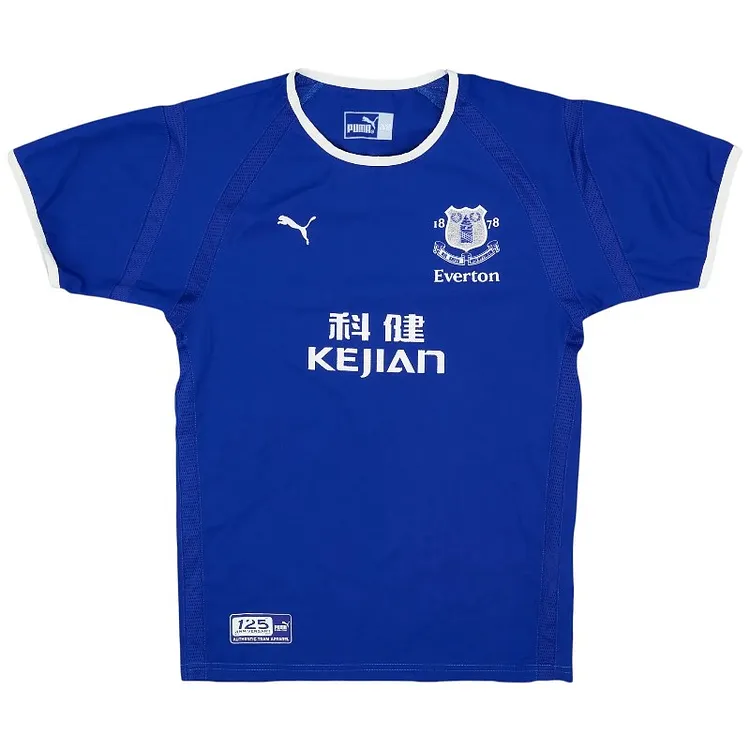 Everton 2003/04 Retro 125th Anniversary Jersey
