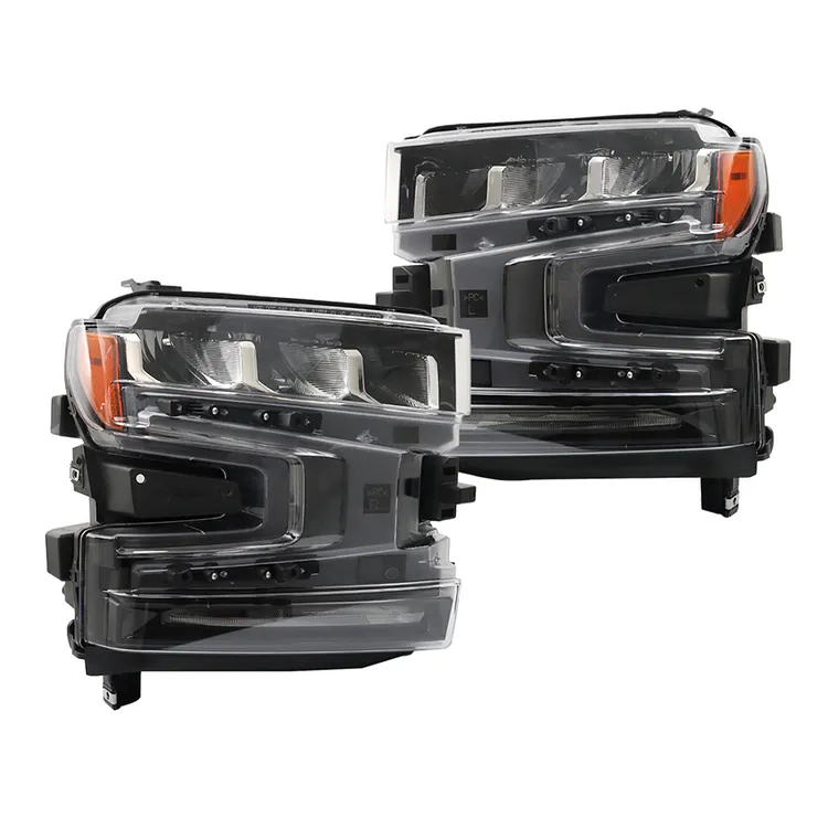 SEBLAFF GM2502497 GM2503497 Headlight Assembly Replacement for 2019 2020 2021 Silverado 1500 Headlamp Driver and Passenger Side