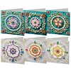 6Pcs Diamond Painting Greeting Card Mandala Diamond Handmade Card Kit