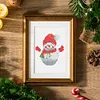 12pcs Xmas DIY Mini Square Diamond Painting Set 15x18cm