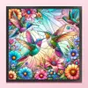 Flowers Hummingbird-11CT Stamped Cross Stitch 40*40cm