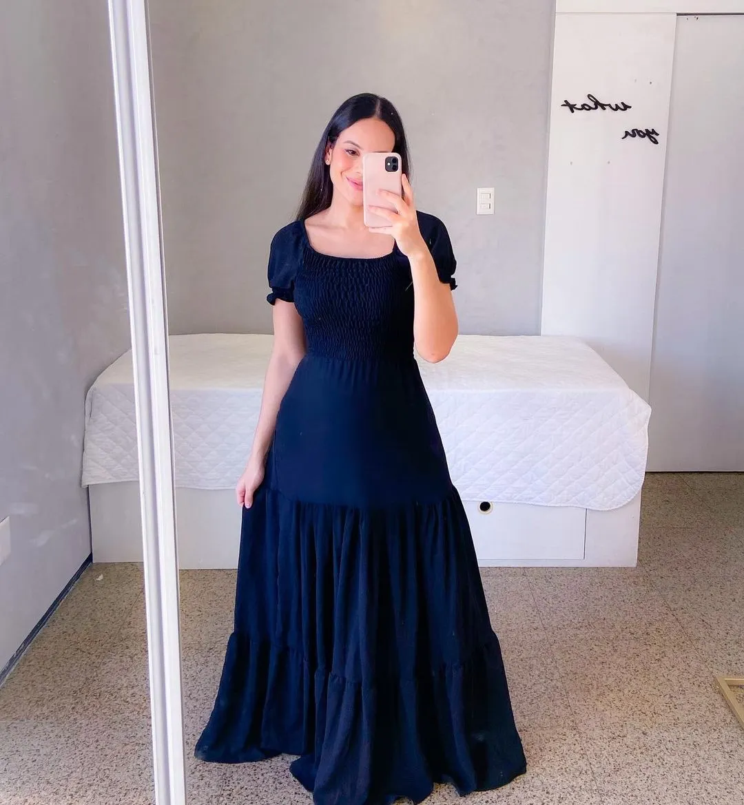 Brownm Brownm New Spring And Summer Women's Dress A Word Broken Shoulder Long Pure Fairy Dress