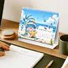 Diamond Painting Fireworks Goblin 2027 Paper Calendar Monthly Flip Tabletop Calendar Kit