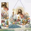 >SALE<Acrylic Jesus Easter Egg Single-Sided 5D DIY Diamond Painting Hanging Pendant