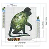 Monkey Landscape-Full Round Diamond Painting 