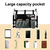 Walker Bag Waterproof Multi-Pockets Armrest Side Storage Bag for Seniors Elderly