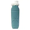Special foldable water bottle cup with anti-leak valve and reusable BPA-free silicone collapsible travel water bottle cup for gym, camping, hiking, travel, sports, lightweight and durable