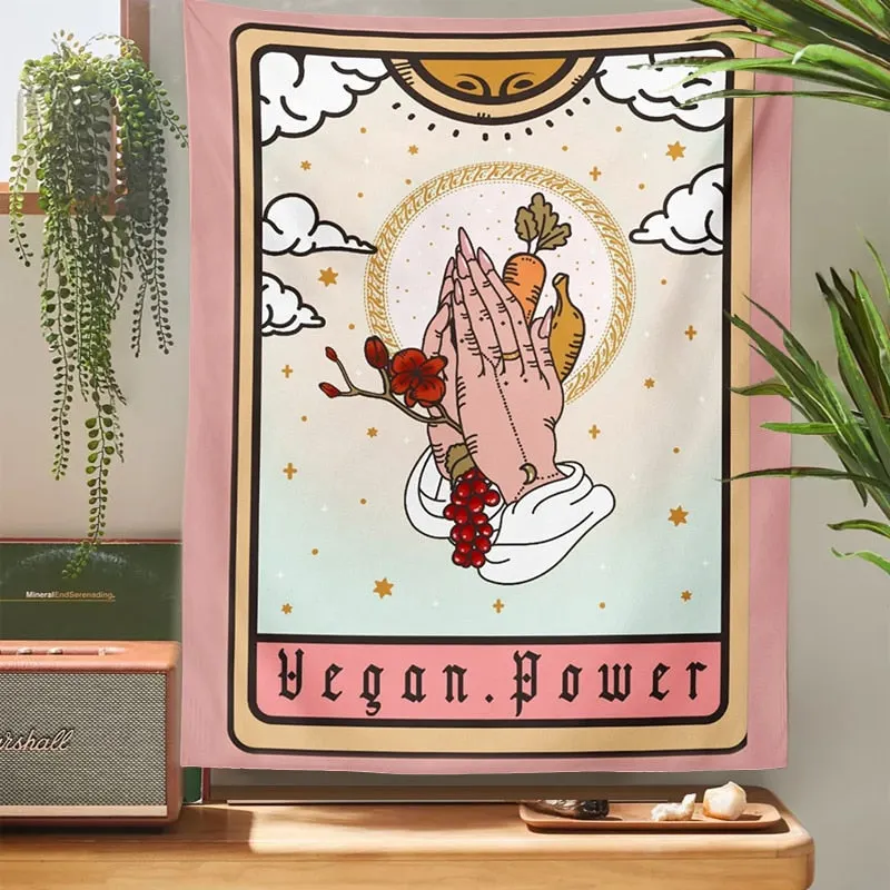 Tarot card Tapestry Wall Hanging The Sun tarot Bohemian Witchcraft Decoration Home Decoration Hippie Girls Dorm Room Decor