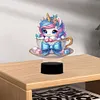 (US Local)Unicorn Diamond Painting Night Light Diamond Art Lamp Home Decoration Craft Kit