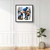 (US Local)Paint By Numbers Kit On Canvas DIY Oil Art Boy Dog Picture Home Decor40x40cm