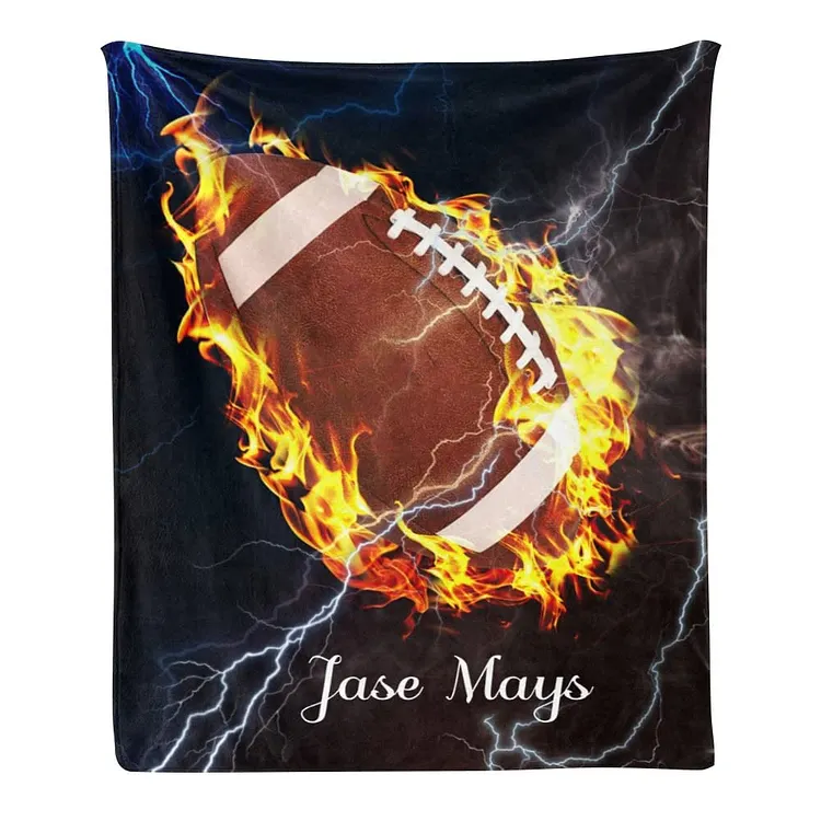 Personalized Football Blanket for Comfort & Unique| BKKid202