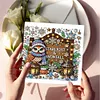 (US Local)6PCS DIY Diamond Art Christmas Greeting Cards Xmas Design Diamond Art Cards