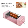 New Small Hot Grills Barbecue Machine Electric Sausage Heating Roast Machine Set