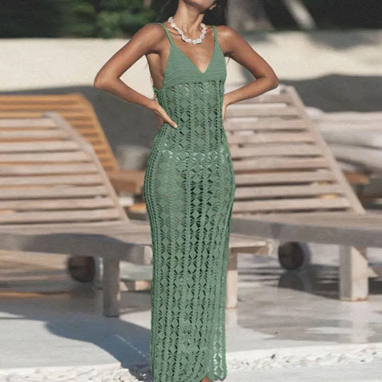 Beach Cover Up Bikini Swimwear Cover Long Dress HL9864
