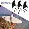 3x Soft Surf Fin for Surfboard Softboard Stand Up Paddle Board Accessories