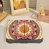 (US Local)Diamond Painting Storage Box DIY 5D Diamond Painting Jewelry Box (Pattern A)