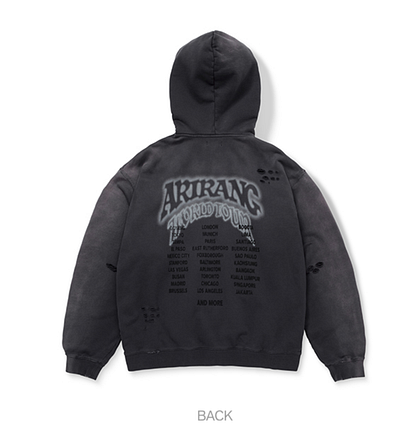 【公式】GLOBAL 限定 BTS ARIRANG ジップアップフーディ L BTS ARIRANG 日本限定グッズ クロップ フーディ Mサイズ - メルカリ