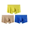 Men's Ice Silk Sexy 3D Seamless Boxers Panties