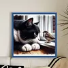 Cat And Sparrow-11CT Stamped Cross Stitch 40*40cm/15.75*15.75in