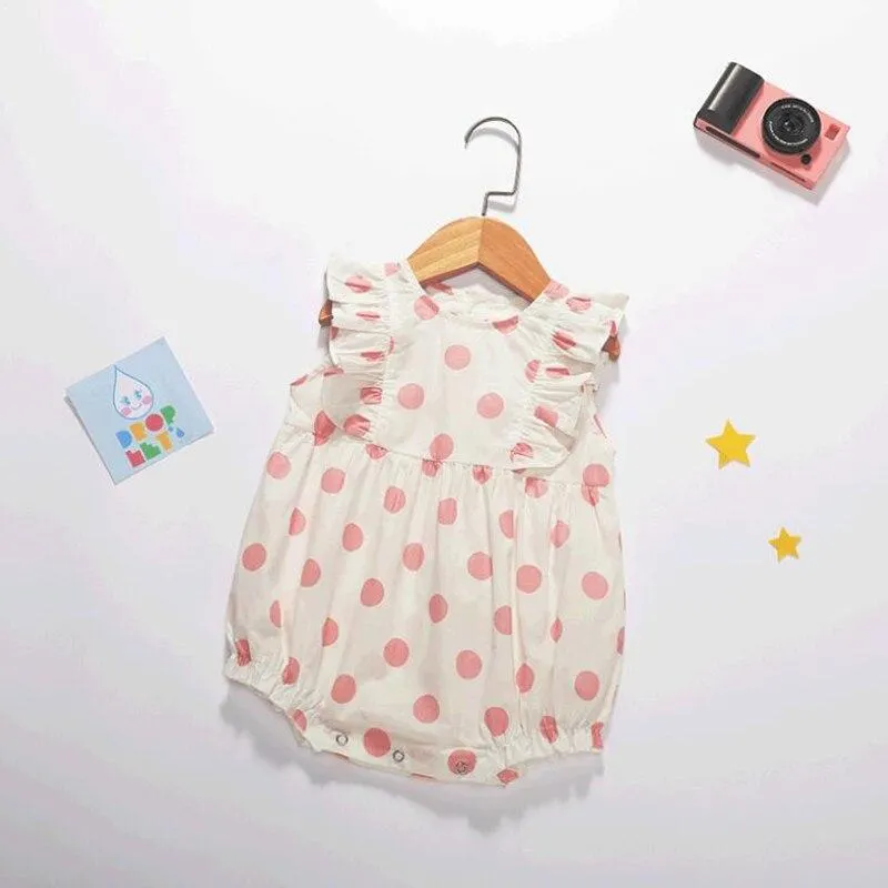 0-3Yrs Infant Clothes Rompers 2020 Summer Newborn Grils Cotton Lace Romper With Cap 2pcs Set Baby Girls Overall White