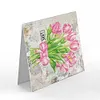 (US Local)8pcs/set  DIY Postcards Flower Diamond Painting Greeting Card Includes Envelope