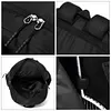 Women Nylon Racket Backpack Waterproof Tennis Badminton Bag & Shoe Compartment