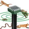 Solar Gopher Repellent Scarer Ultrasonic Vibration Repeller for Outdoor Garden