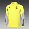 2024/2025 Flamengo Half-Pull Training Suit Yellow Football Shirt 1:1 Thai Quality