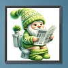 Toilet Gnome-Full Round Diamond Painting 30*30CM