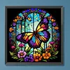 Diamond Painting-DIY Full Round Drill Stained Glass Butterfly