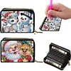 2pcs Animal Pattern Diamond Painting Fashion Card Holder Compact Coin Purse