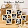 12pcs/set Unframed Pearl Painting Canvas Art Handmade Pearl Material Art Kit Living Room Decor (15x15cm)