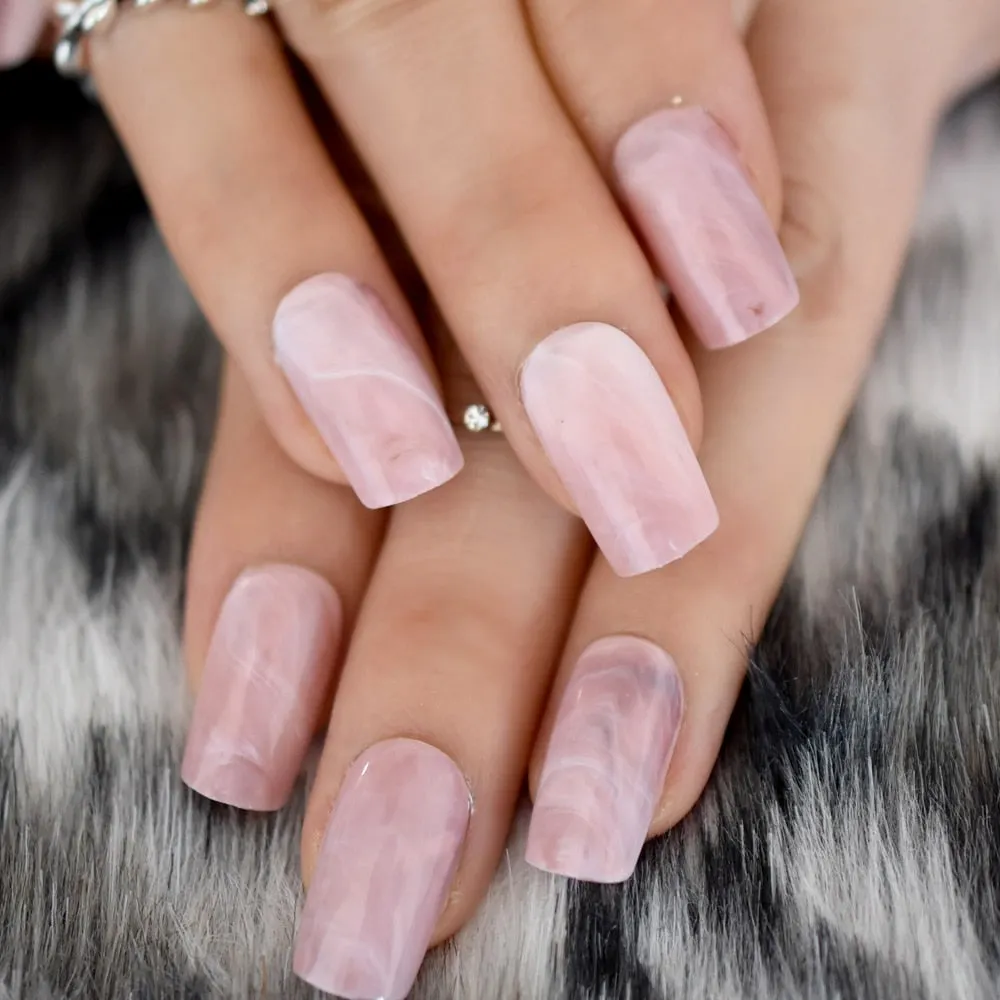 Detachable Medium Coffin Fakw Nails Snakeskin Nails Pre-Design Gelx Nails Tip Nails Stick On Nails Full Cover Nails Wholesale RU-Nail Inspo