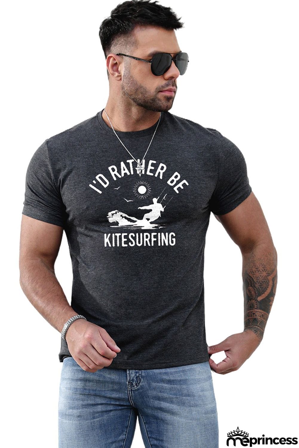 USA Flag Print Men's Tee