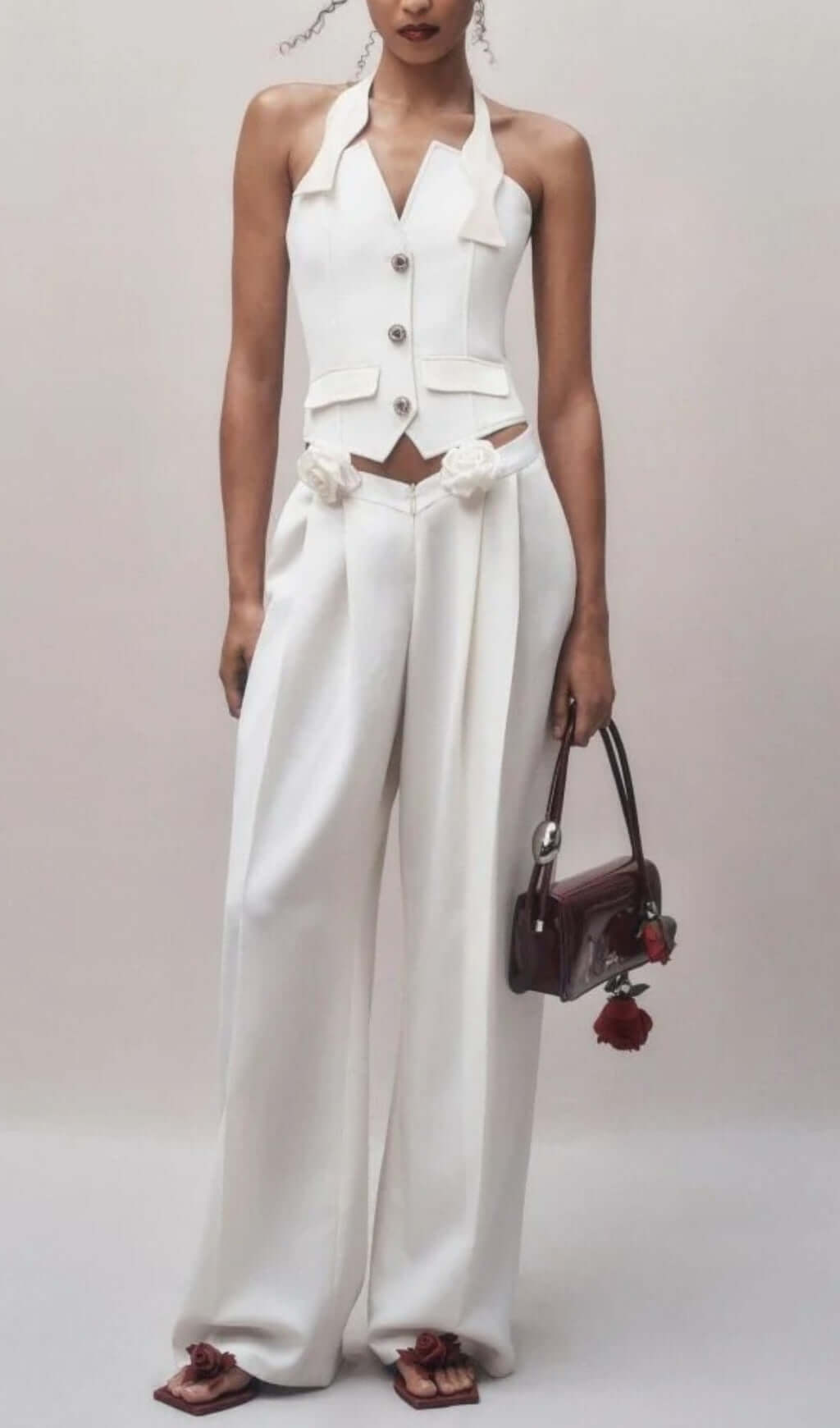 Anaphora Flower Trouser Set Flowering Girl