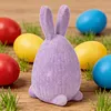 Flocked Easter Decorations Bunny Honeycomb Ornament DIY Table Centerpiece Set Ornaments for Spring Home Holiday