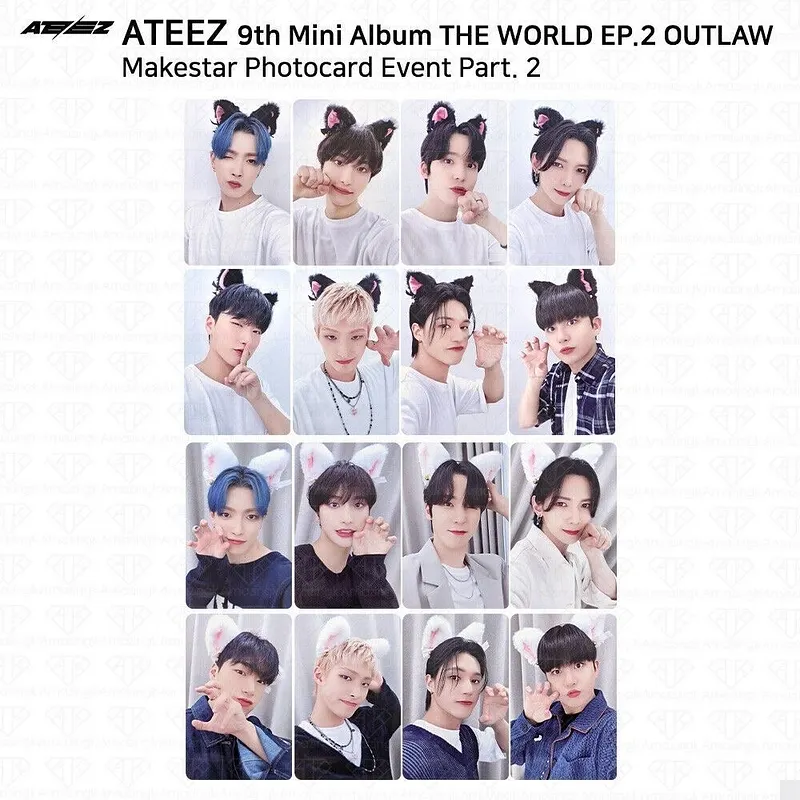 Ateez Golden Hour Part.2 Poca Makestar Sunflower Benefit Photocard