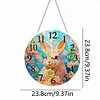 (US Local)Acrylic Special Shape Frog 5D Diamond Painting Clock Art Craft for Home Decor
