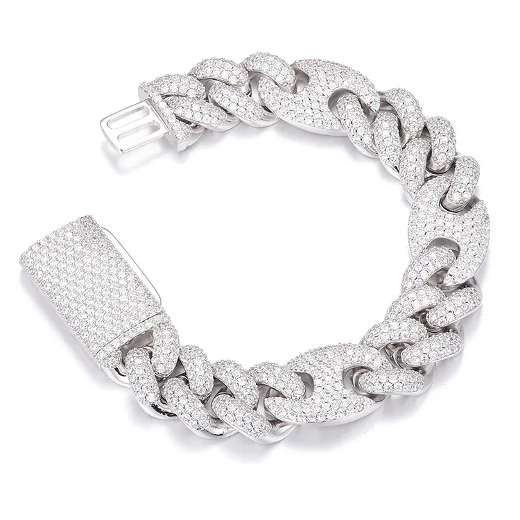 Iced Out Hip Hop Bling Bling 20MM Cuban Bracelets