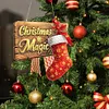 Double Sided Effect Acrylic Christmas Diamond Art Painting Hanging Ornament Kit