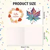 6PCS Diamond Painting Autumn Pattern Greeting Cards Congratulations Cards