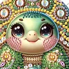 (US Local)2pcs/set 5D DIY Diamond Painting Dots Animal Flower Special Shape Pendant Hanging Craft Kits