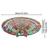 (US Local)Diamond Painting Wooden Serving Tray Decorative Diamond Painting Dining Plate(F)