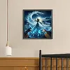 Fille Avec Des Vagues-Perceuse Ronde Peinture Diamant-40*40CM