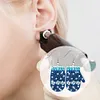 9 Pairs Christmas Trees Snowmen Double Sided Dangle Drop Diamond Art Earring Kit